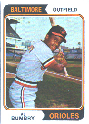 1974 Topps Baseball Cards      137     Al Bumbry